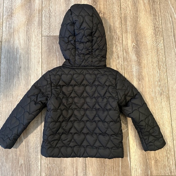 Body Glove Girl’s Black Quilted Jacket with Pink Fur Lining - Size 4 - Picture 2 of 5